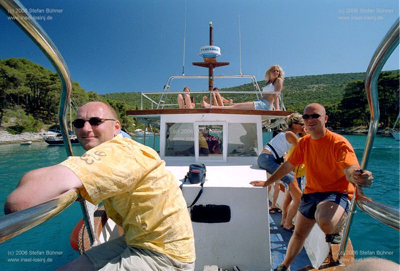 auf Tour mit Kapit�n Mate auf Insel Losinj / Kroatien