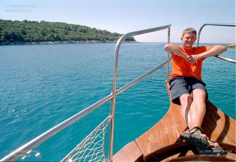 auf Tour mit Kapit�n Mate auf Insel Losinj / Kroatien